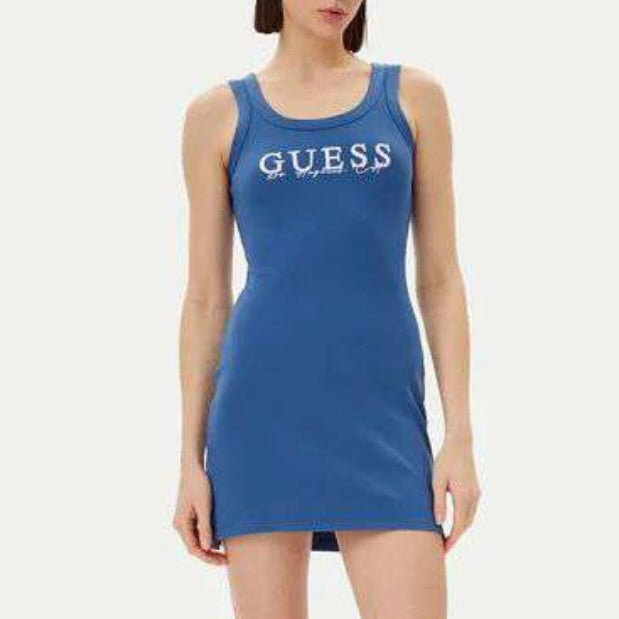 GUESS ABITO A COSTINE LOGO RICAMATO