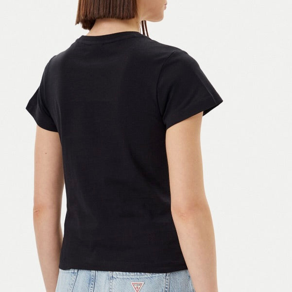 GUESS T-SHIRT CUORE+LOGO DI STRASS