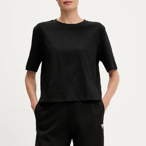 GUESS T-SHIRT LOGHI RICAMATI