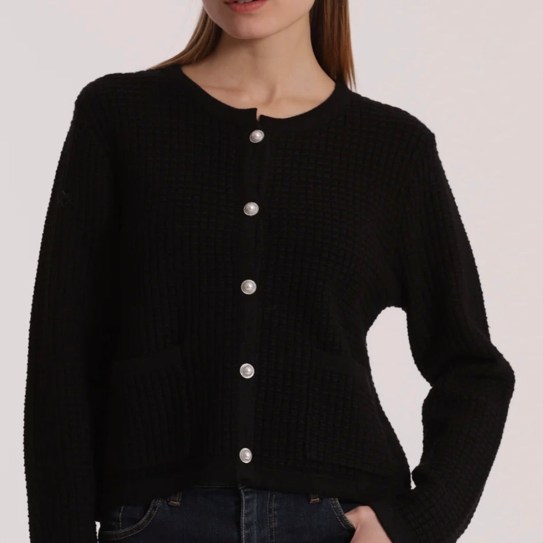 Mimì-Muà MAGLIA CARDIGAN NIDO D'APE